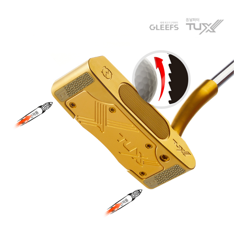 톱날퍼터 글리프스 투엑스 TUX771 수제퍼터 Gold